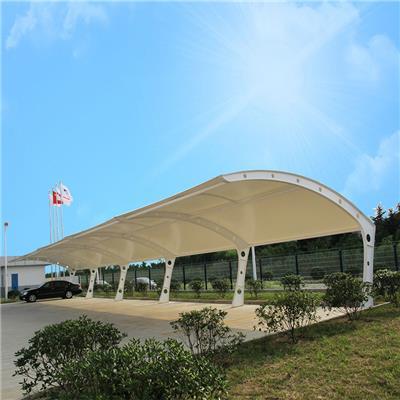 自行车棚膜结构产品推荐 为爱车撑起一把智能防护伞